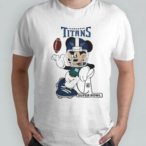 Mickey Mouse Tennessee Titans Football Fan Game Day T-Shirt  81
